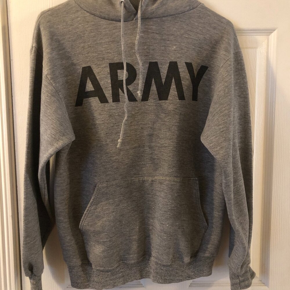 Men's ARMY hooded Sweatshirt M